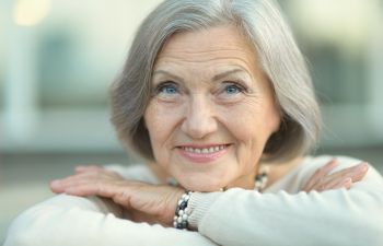 Joyful senior woman