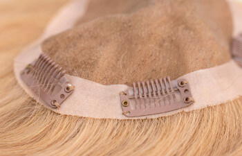 Blonde hair topper.